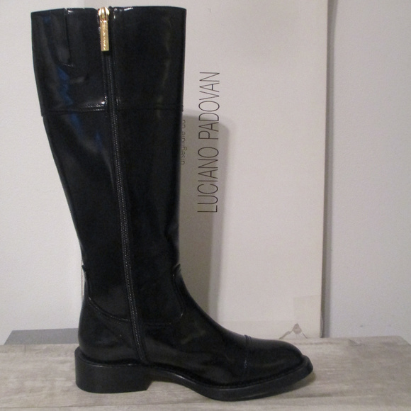 Luciano Padovan: Black Patent Boots, EU 36/US 6 - Picture 5 of 8